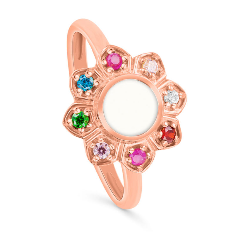 Muttermilch Ring Fiore rosegold | Muttermilchring | Ring mit Muttermilch